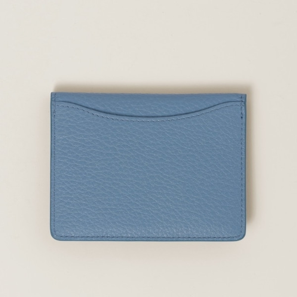 Miu Miu Vitello Dino Leather Card Case Light Blue - image 2